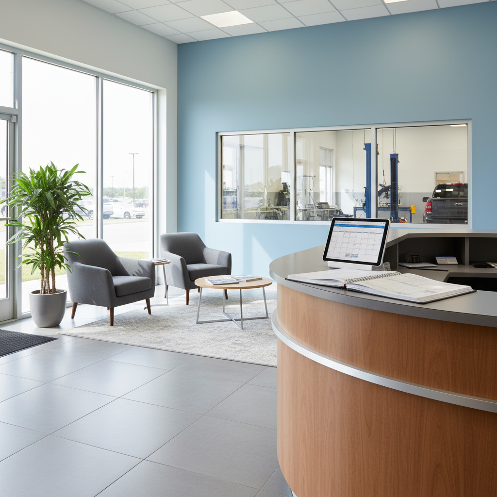 Reception area of Viontresa Tire & Auto Care